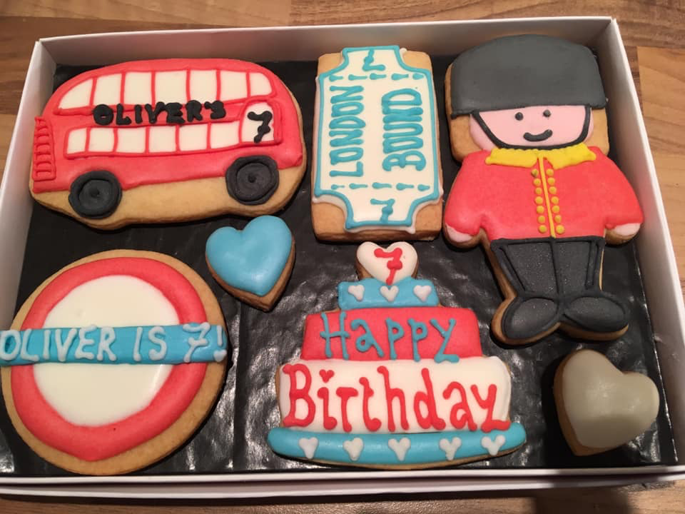 Personalised birthday biscuit box