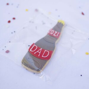 Beer Bottle Dad Father's Day biscuit