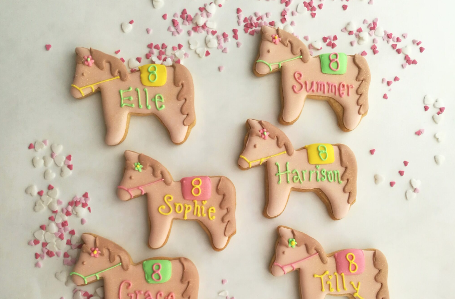 Decorated party biscuits