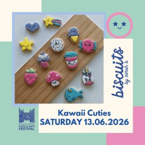 Highcliffe Food & Arts Festival biscuit decorating Kawaii Cuties Saturday