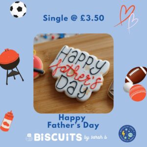Happy Father's Day biscuit