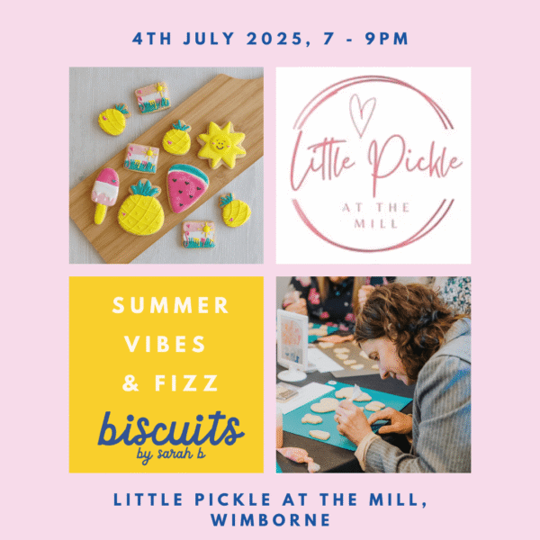 Summer Vibes & Fizz Little Pickle Biscuit Decorating Class