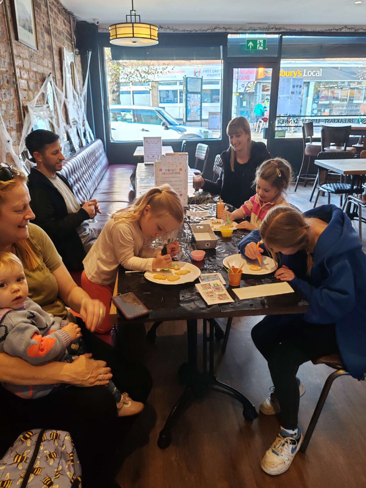 Darcy's Spooky biscuits decorating