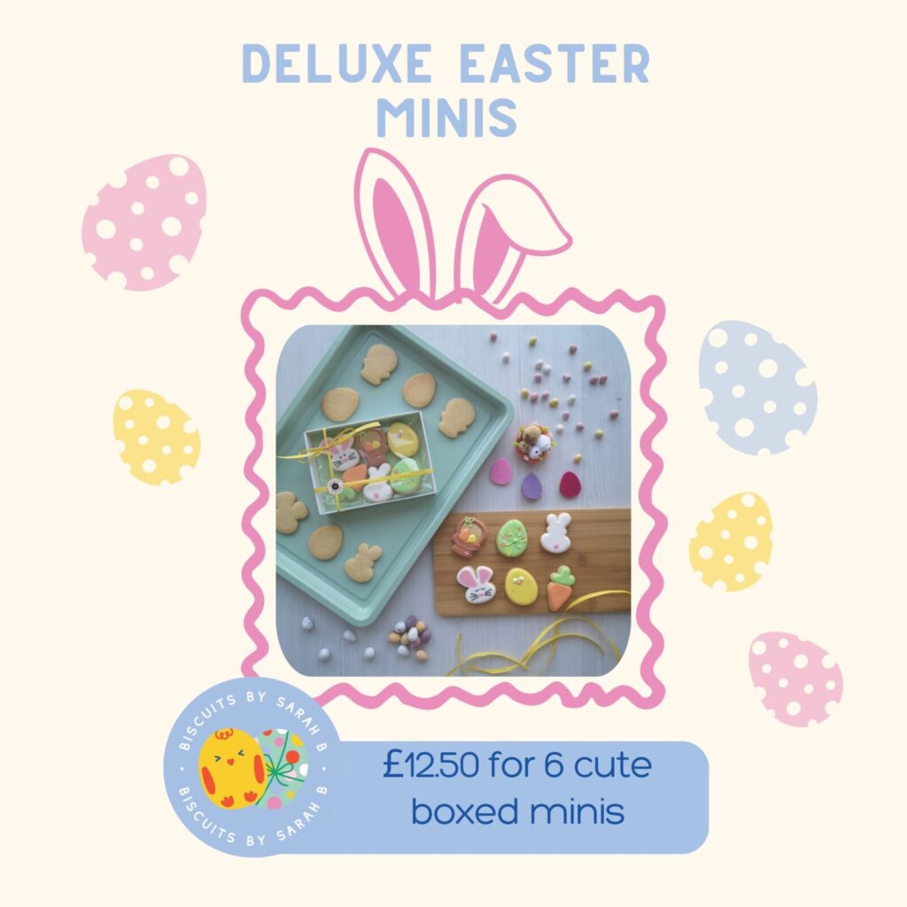 DELUXE gift box of cute Easter mini biscuits