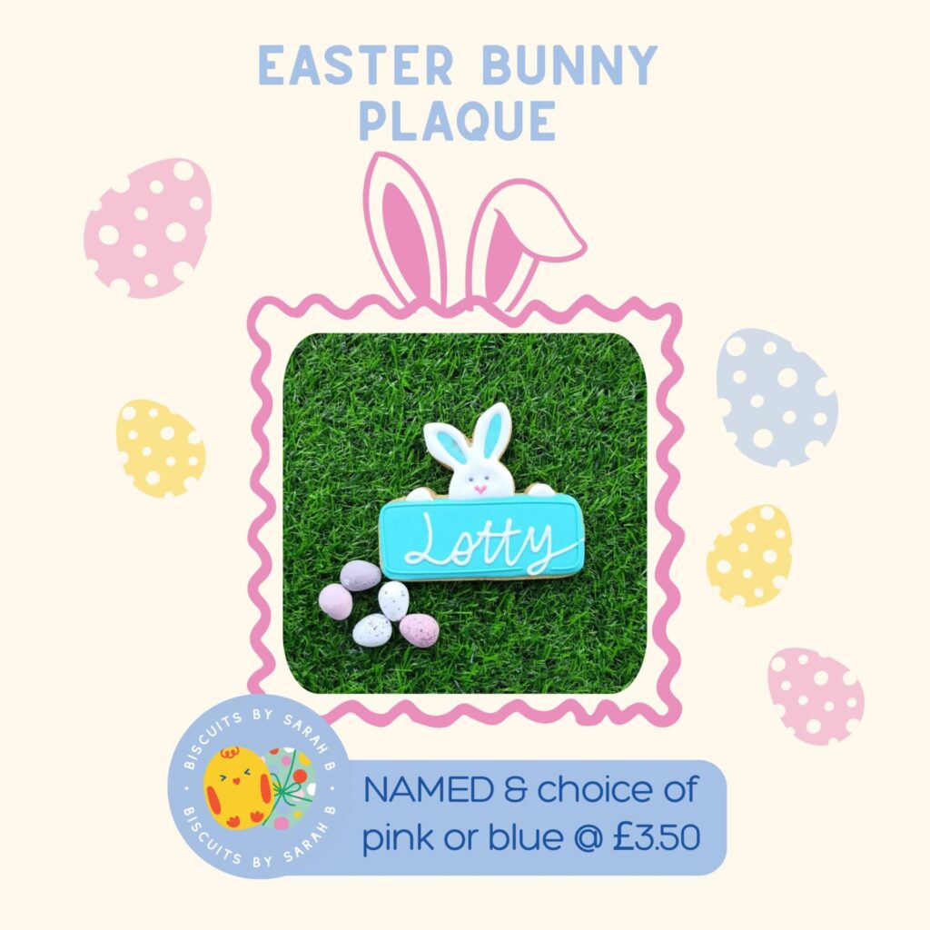Easter Bunny plaque biscuit