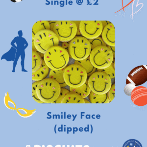 Father's Day Single Smiley Biscuit