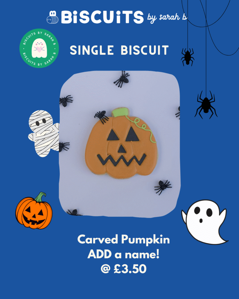 Carved Pumpkin Biscuit